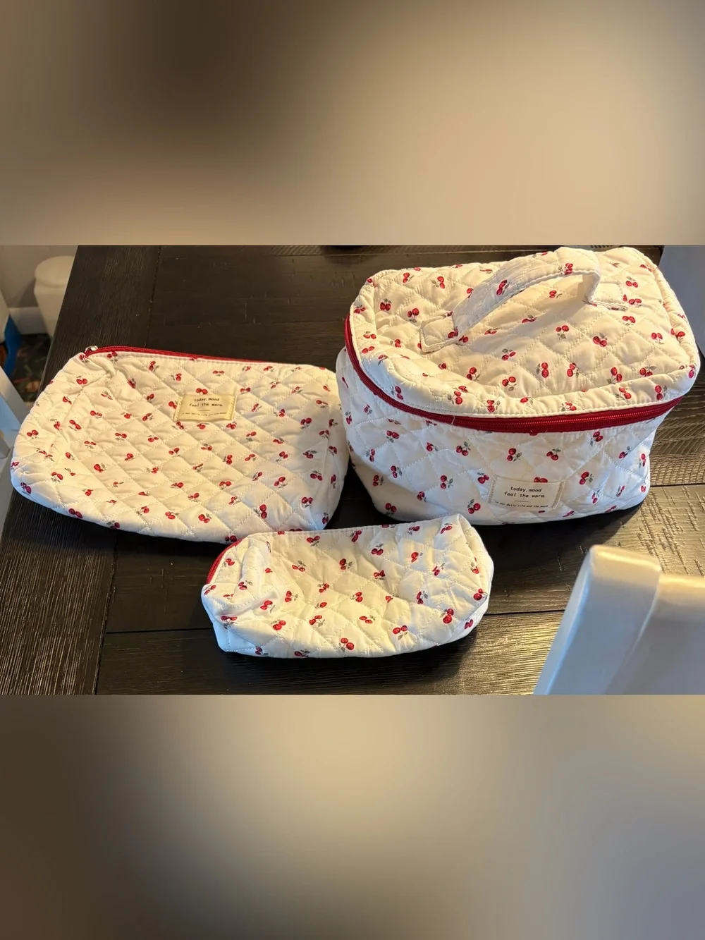 Make up bags set of three